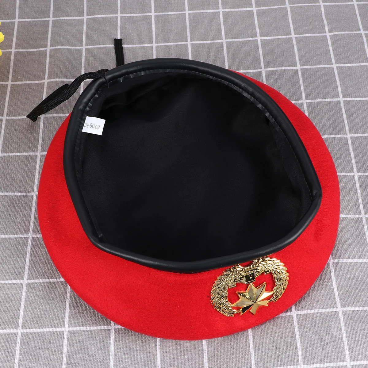 Vintage Sailor Beret Cap Red Adjustable Hostess Hat Woolen Captain Men Stage Performance Hat Retro Metal Soft Material
Vintage Sailor Beret Cap Red Adjustable Hostess Hat Woolen Captain Men Stage Performance Hat Retro Metal Soft Material