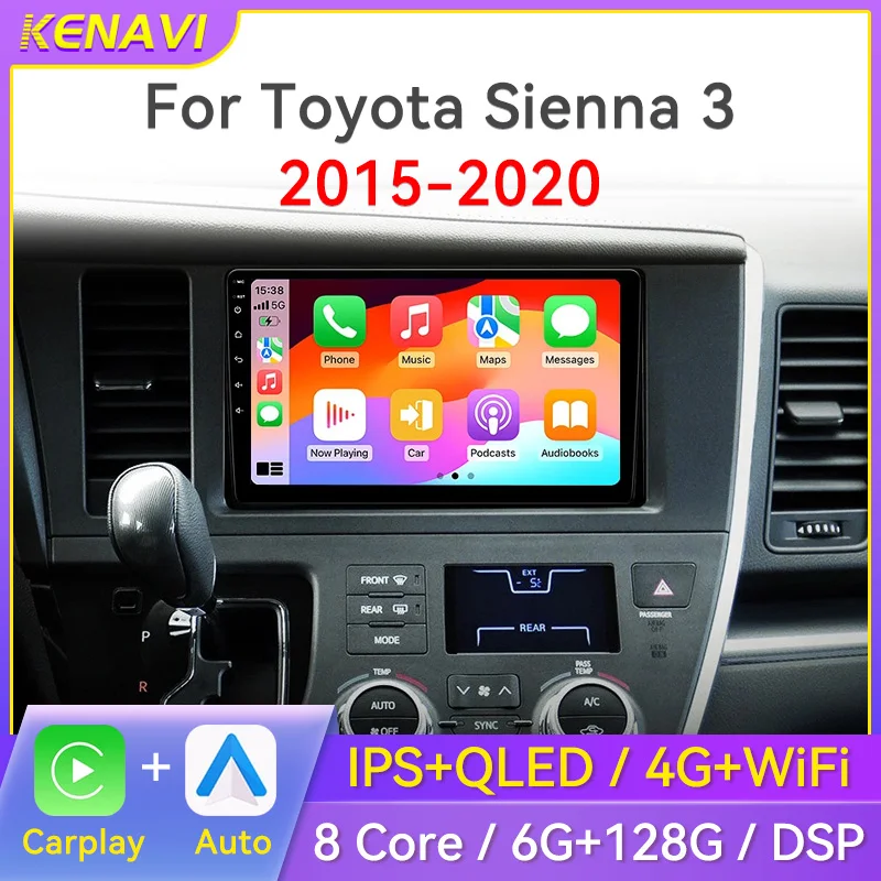 2 Din Android автомобильный стерео радио для Toyota Sienna 3 2015-2020 мультимедийный плеер беспроводной Carplay автонавигация GPS FM головное устройство
2 Din Android автомобильный стерео радио для Toyota Sienna 3 2015-2020 мультимедийный плеер беспроводной Carplay автонавигация GPS FM головное устройство