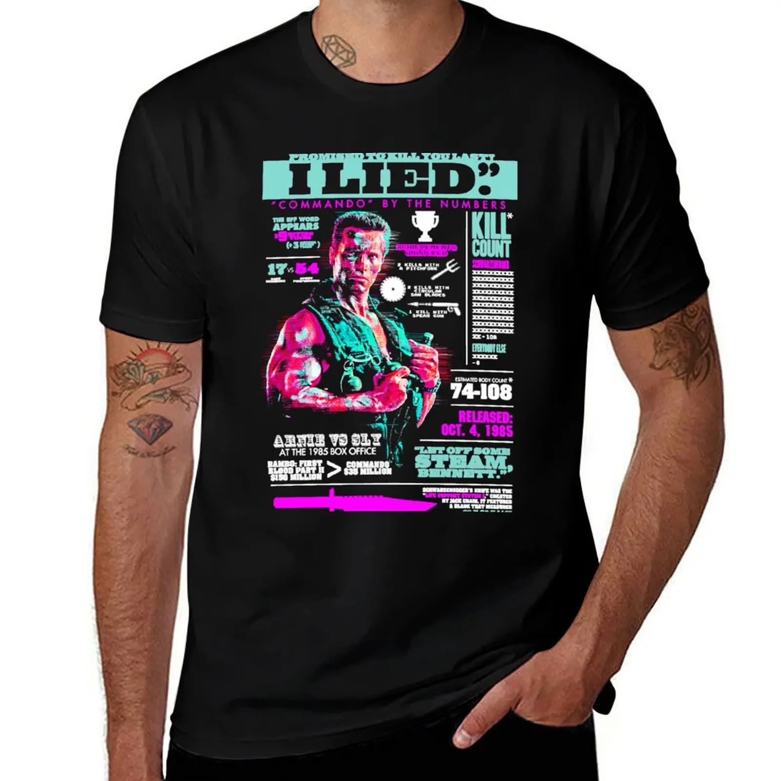 Commando (1985) Info T-Shirt shirts graphic oversized essential t shirt clothes mens t shirt graphic
Commando (1985) Info T-Shirt shirts graphic oversized essential t shirt clothes mens t shirt graphic