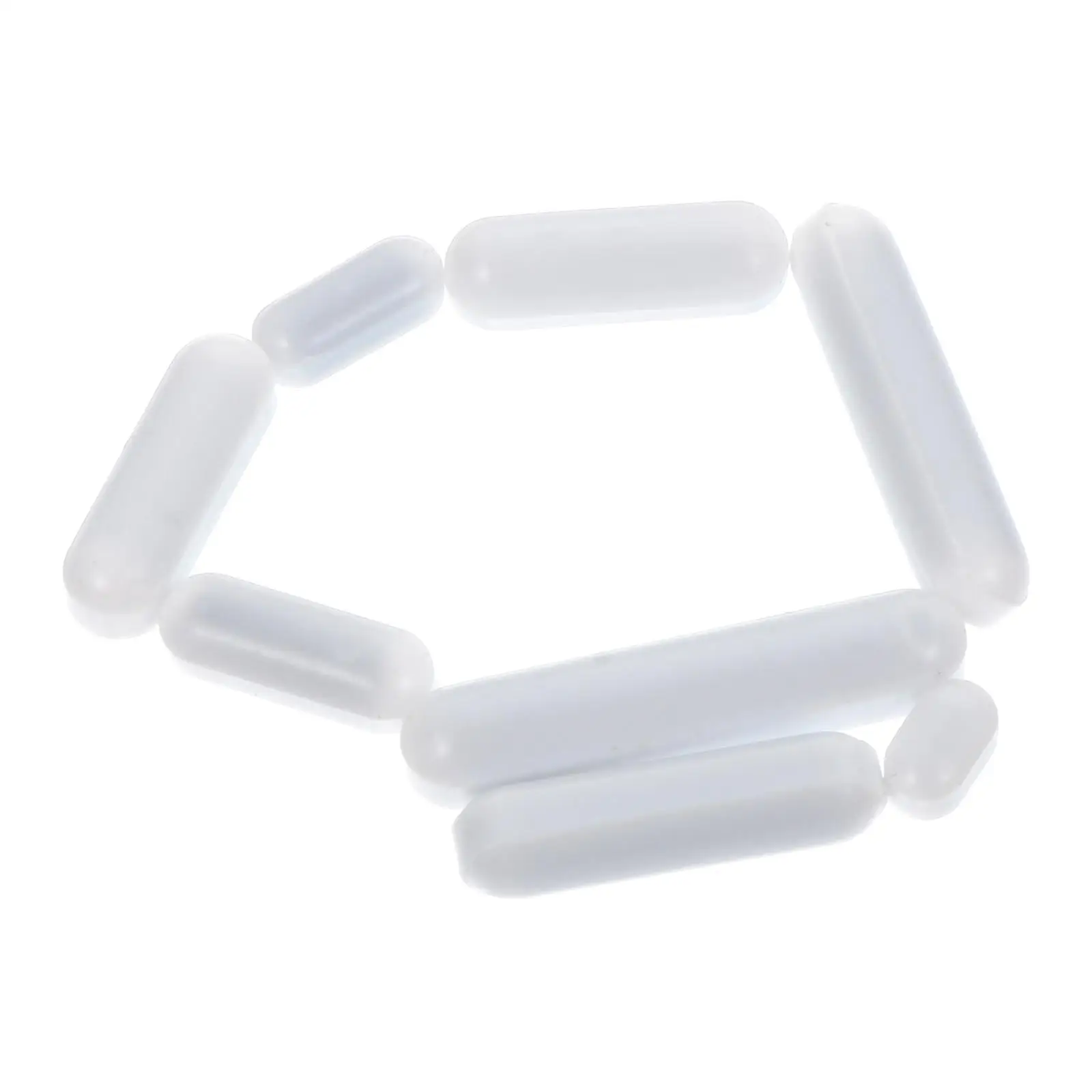8pcs PTFE Stir Bars White Mixer for Laboratory Teaching White Mixer Magnetic Stir Bar Equipment Applications
8pcs PTFE Stir Bars White Mixer for Laboratory Teaching White Mixer Magnetic Stir Bar Equipment Applications