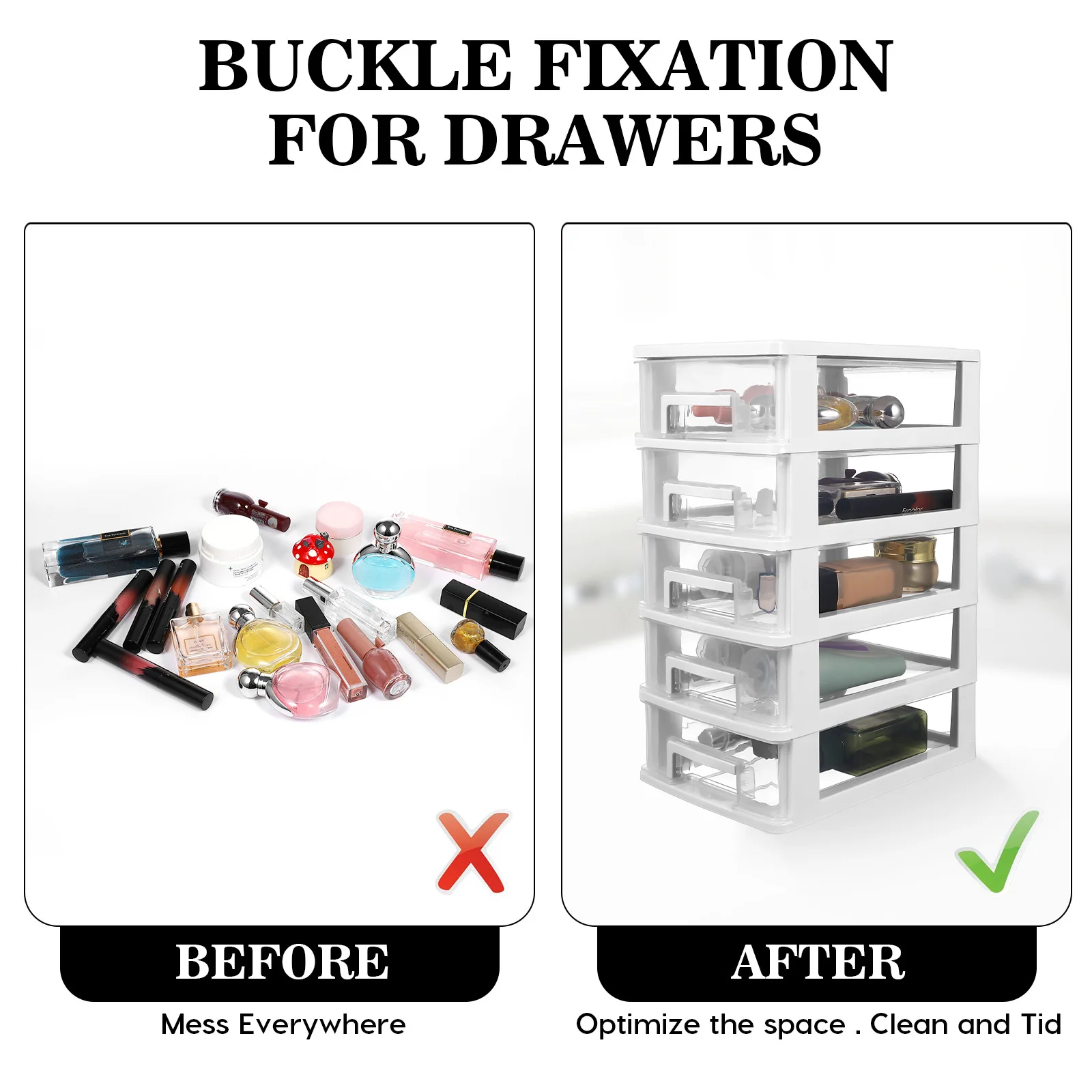 Drawer Type Organizer: 5-Tier Transparent Plastic Storage Cabinet Desktop Stationery Makeup Sundries Holder Closet
Drawer Type Organizer: 5-Tier Transparent Plastic Storage Cabinet Desktop Stationery Makeup Sundries Holder Closet