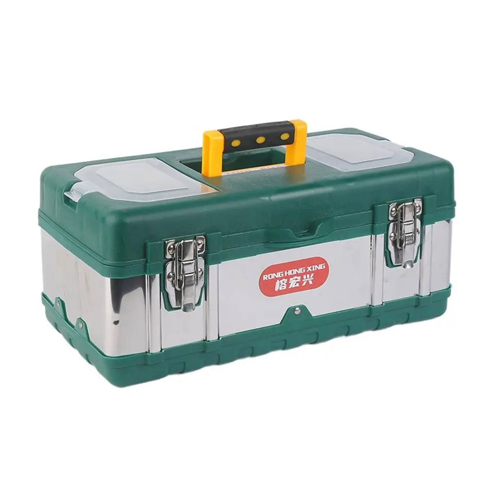 Double-Layer Maintenance Parts Toolbox Stainless Steel Handheld Multifunction Toolbox Tool Organization On-Board Storage Box
Double-Layer Maintenance Parts Toolbox Stainless Steel Handheld Multifunction Toolbox Tool Organization On-Board Storage Box