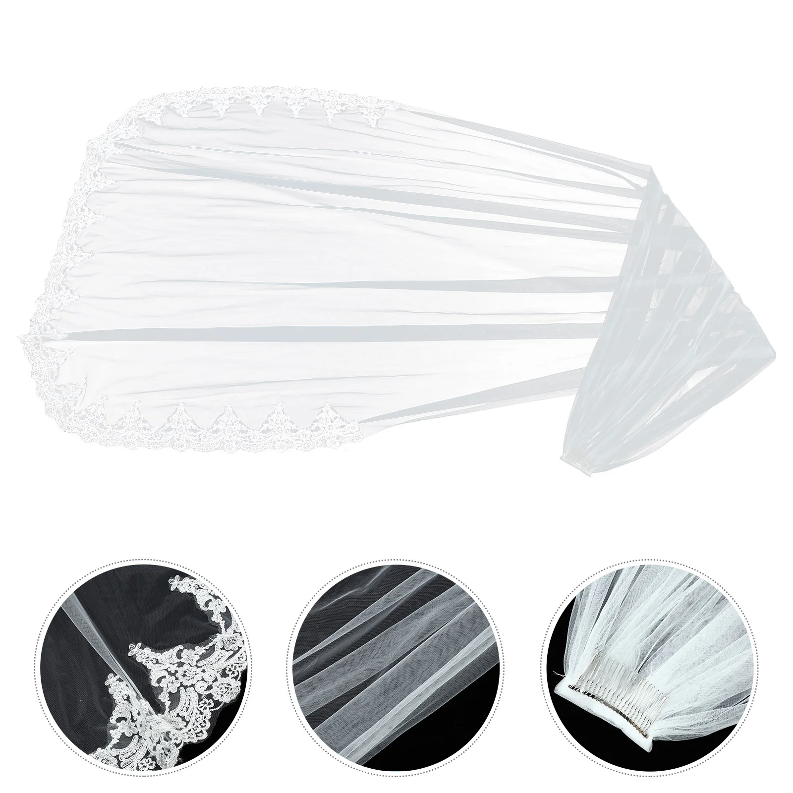 Long Bridal Veil Floor Wedding for Bride Hair Decor Smear Veils Hat Mannequin Holder
Long Bridal Veil Floor Wedding for Bride Hair Decor Smear Veils Hat Mannequin Holder