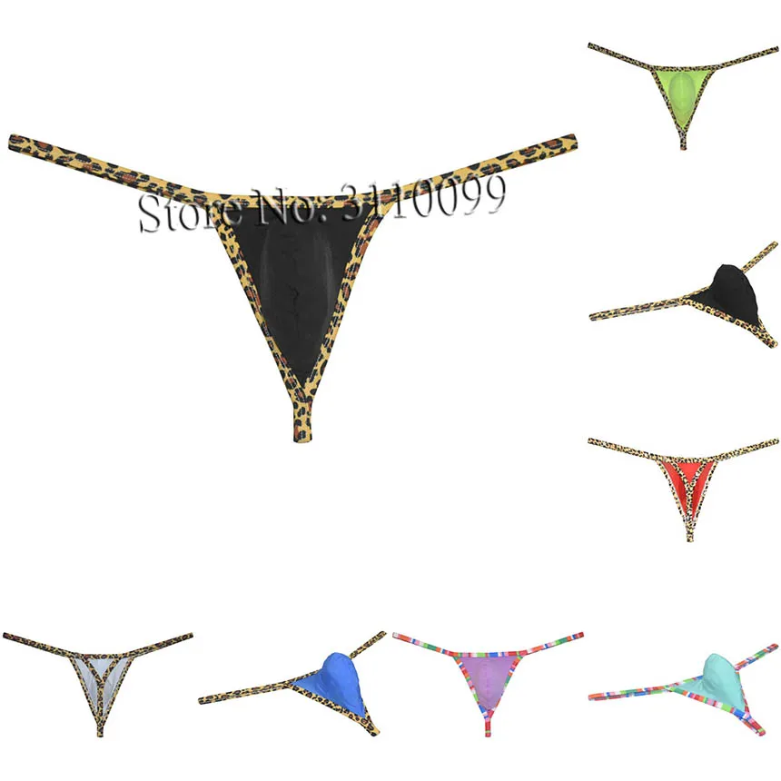 Men's leopard bordered micro Thong Soft & Thin ice silk hipster G-string Underwear
Men's leopard bordered micro Thong Soft & Thin ice silk hipster G-string Underwear