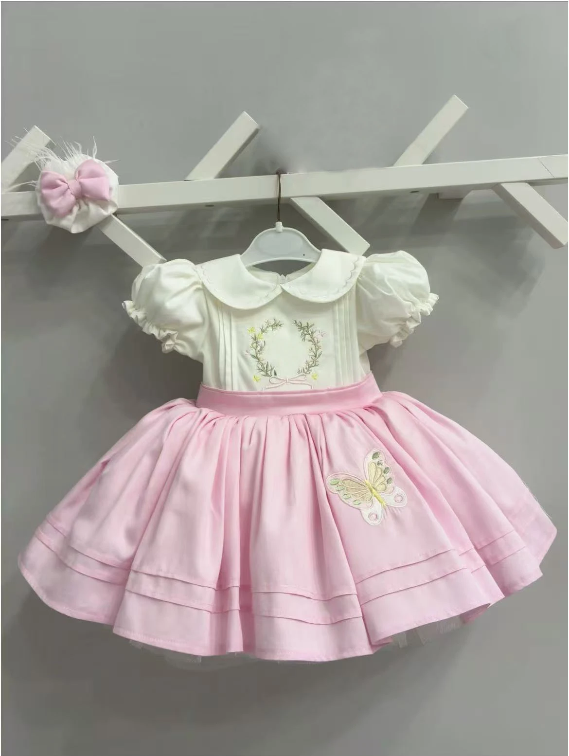 0-12Y Baby Girl Summer Pink White Butterfly Embroidery Vintage Princess Dress for Birthday Photography Holiday Eid B568
0-12Y Baby Girl Summer Pink White Butterfly Embroidery Vintage Princess Dress for Birthday Photography Holiday Eid B568