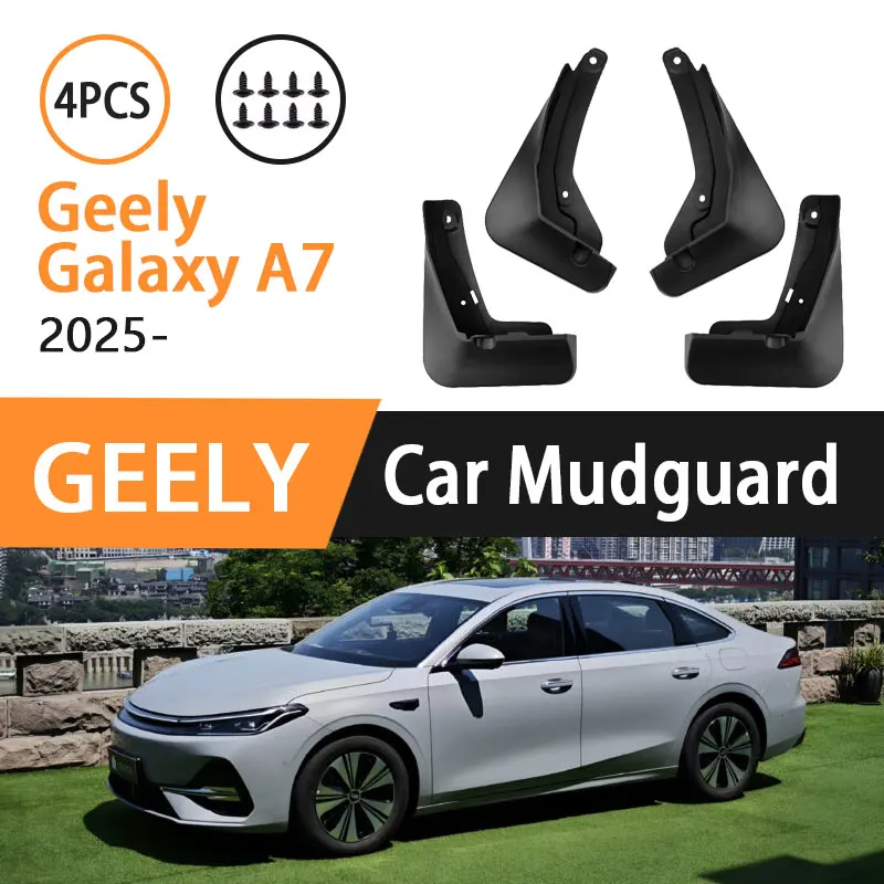 4PCS Mudflaps For Geely Galaxy A7 2025 2026 Mudguard Guard Fender Auto Accessories High Quality Wheel Protector Car Styling ABS
4PCS Mudflaps For Geely Galaxy A7 2025 2026 Mudguard Guard Fender Auto Accessories High Quality Wheel Protector Car Styling ABS