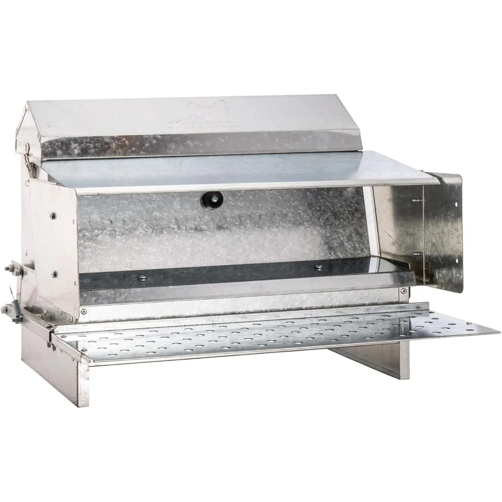 Automatic Metal Treadle Feeder - Outdoor Use, Rainproof - Suitable for Chicken Bantams Poultry Pheasants etc. - 25lb Capacity
Automatic Metal Treadle Feeder - Outdoor Use, Rainproof - Suitable for Chicken Bantams Poultry Pheasants etc. - 25lb Capacity