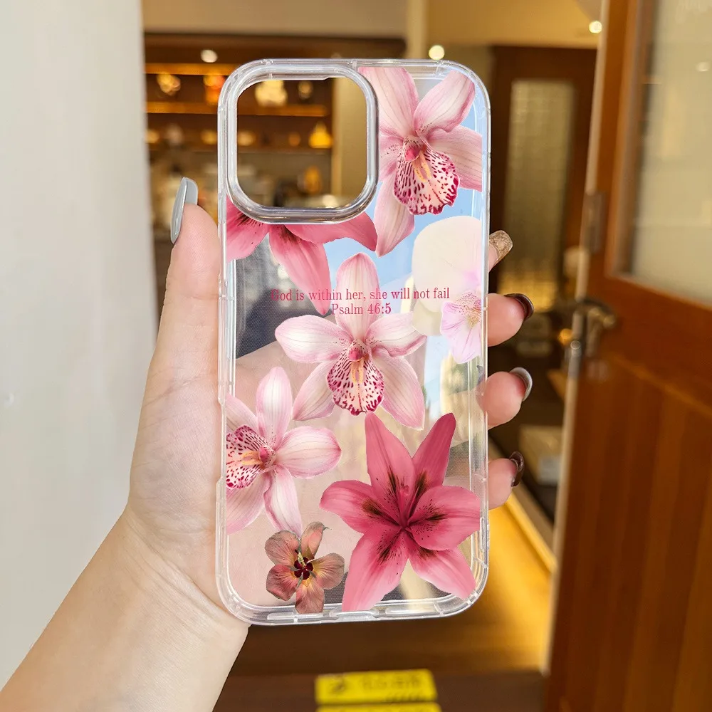 Pink Flower Psalm Christian Quote Trendy Aesthetic Clear Phone Case Cover for iPhone 16 11 12 13 14 15 P Ro Max Plus XS X XR 7 8 
Pink Flower Psalm Christian Quote Trendy Aesthetic Clear Phone Case Cover for iPhone 16 11 12 13 14 15 P Ro Max Plus XS X XR 7 8