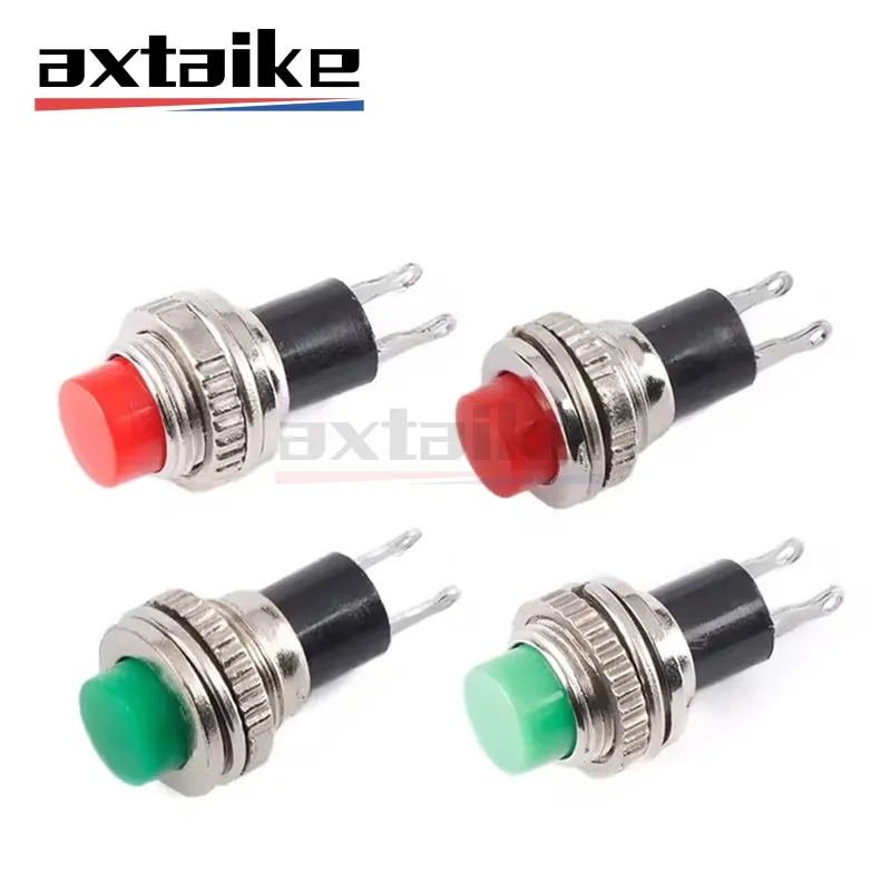 10PCS Self Reset Unlocked Switch Momentary OFF-(ON) Push Button Upper/Below Screw Thread 0.5A 250V AC Panel Mount 10mm Red Green
10PCS Self Reset Unlocked Switch Momentary OFF-(ON) Push Button Upper/Below Screw Thread 0.5A 250V AC Panel Mount 10mm Red Green