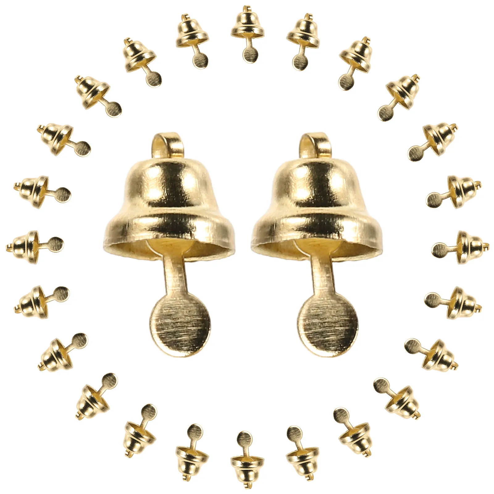 100pcs Golden Decoration Mini Jingle For Diy Craft Christmas Tree Ornament Wind Chime Jewelry Making Wedding Holiday Decor Metal
100pcs Golden Decoration Mini Jingle For Diy Craft Christmas Tree Ornament Wind Chime Jewelry Making Wedding Holiday Decor Metal