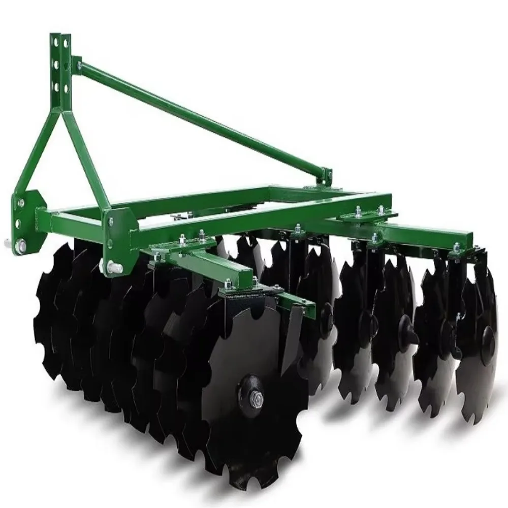 New lightweight disc harrow cultivators for farm and household use fitted with gasoline-powered engines
New lightweight disc harrow cultivators for farm and household use fitted with gasoline-powered engines