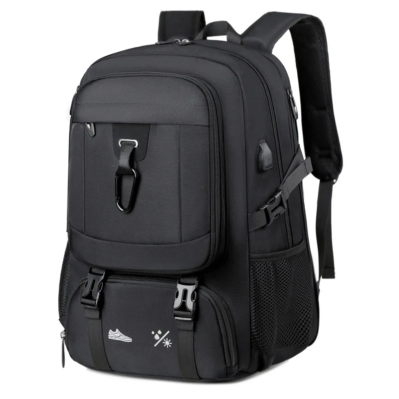 Travel bag Men's outdoor sports mountaineering bag Casual multi-functional comPU leatherter bag Travel backpack Large capacity 
Travel bag Men's outdoor sports mountaineering bag Casual multi-functional comPU leatherter bag Travel backpack Large capacity