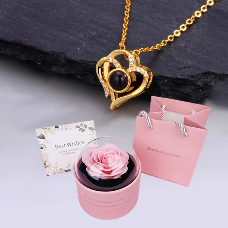 Custom Color Photo Projection Heart Necklace With Luxury Rose Box 2025 Girlfriend Mom Valentine Day Romantic Gifts
Custom Color Photo Projection Heart Necklace With Luxury Rose Box 2025 Girlfriend Mom Valentine Day Romantic Gifts