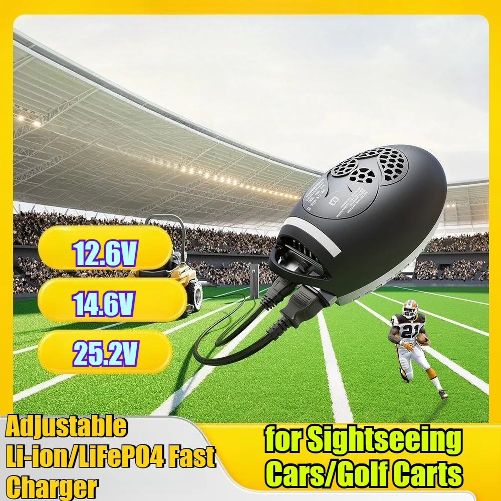 500W 40A Adjustable Li-ion/LiFePO4 Fast Charger High-Power for Sightseeing Cars/Golf Carts LCD Display Overcharge Protection
500W 40A Adjustable Li-ion/LiFePO4 Fast Charger High-Power for Sightseeing Cars/Golf Carts LCD Display Overcharge Protection