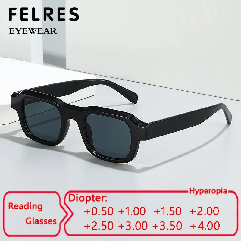 Black Square Small Frame Tinted Reading Glasses Men Prescription Glasses HD Lens Women Leisure Shade Sunglasses UV Protection
Black Square Small Frame Tinted Reading Glasses Men Prescription Glasses HD Lens Women Leisure Shade Sunglasses UV Protection