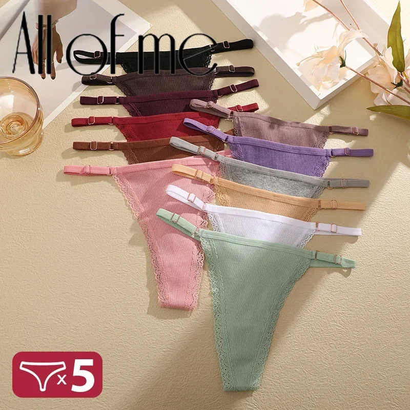 5PCS/Set Cotton Panties Sexy G-String Women's Underwear T-Back Lingerie Femme Underpants Briefs Adjustable Waist Thong Intimates
5PCS/Set Cotton Panties Sexy G-String Women's Underwear T-Back Lingerie Femme Underpants Briefs Adjustable Waist Thong Intimates