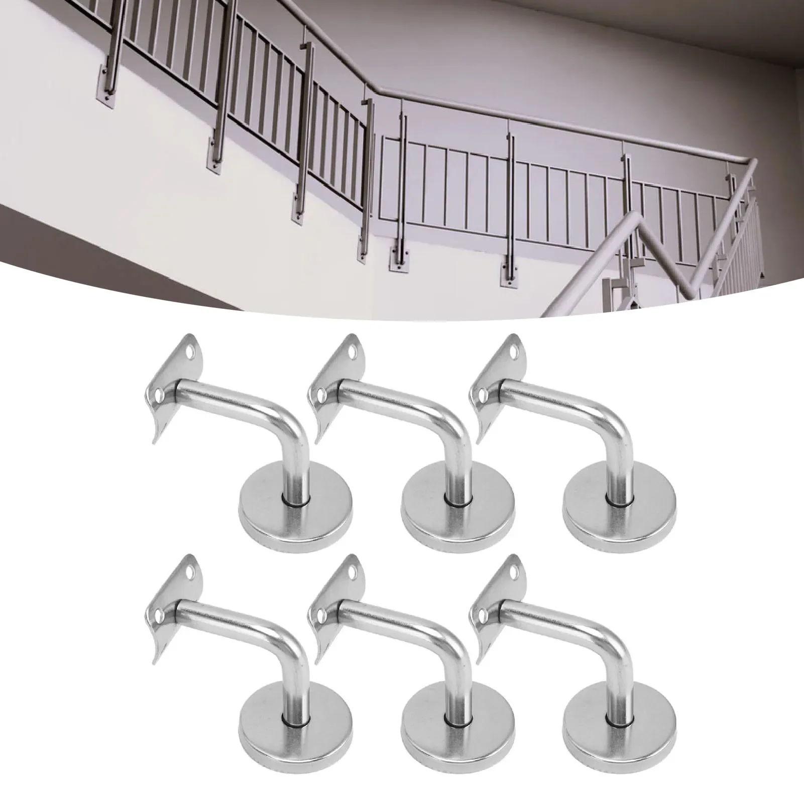 6 Pcs 304 Stainless Steel Handrail Bracket For Stairs Railing Bracket Stair Support Bracket Wall Mounted Handrail Support
6 Pcs 304 Stainless Steel Handrail Bracket For Stairs Railing Bracket Stair Support Bracket Wall Mounted Handrail Support