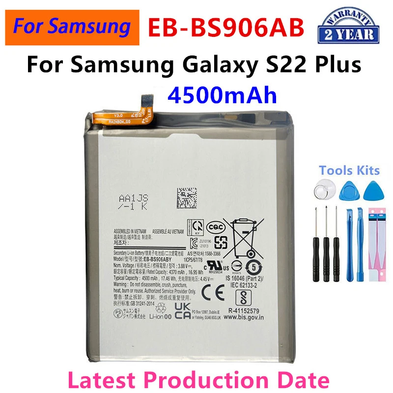 Brand New EB-BS906ABY 4500mAh High Quality Replacement Battery For Samsung Galaxy S22 Plus /S22+ +Tools
Brand New EB-BS906ABY 4500mAh High Quality Replacement Battery For Samsung Galaxy S22 Plus /S22+ +Tools
