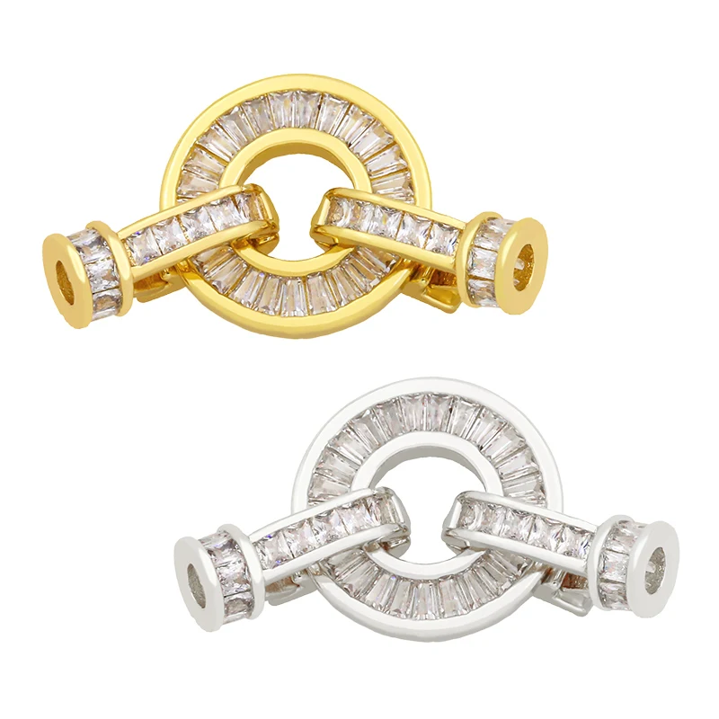 OCESRIO Copper Round Jewelry Clasp Connectors for Jewelry Making Gold Plated Zirconia DIY Components Wholesale cnta023
OCESRIO Copper Round Jewelry Clasp Connectors for Jewelry Making Gold Plated Zirconia DIY Components Wholesale cnta023