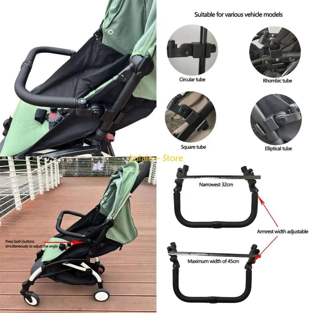 Y4QA Strollers Handlebar Baby Pram Armrest Security Safety Bumper Bar for Most Pram Strollers Arm Rest Repair Part
Y4QA Strollers Handlebar Baby Pram Armrest Security Safety Bumper Bar for Most Pram Strollers Arm Rest Repair Part