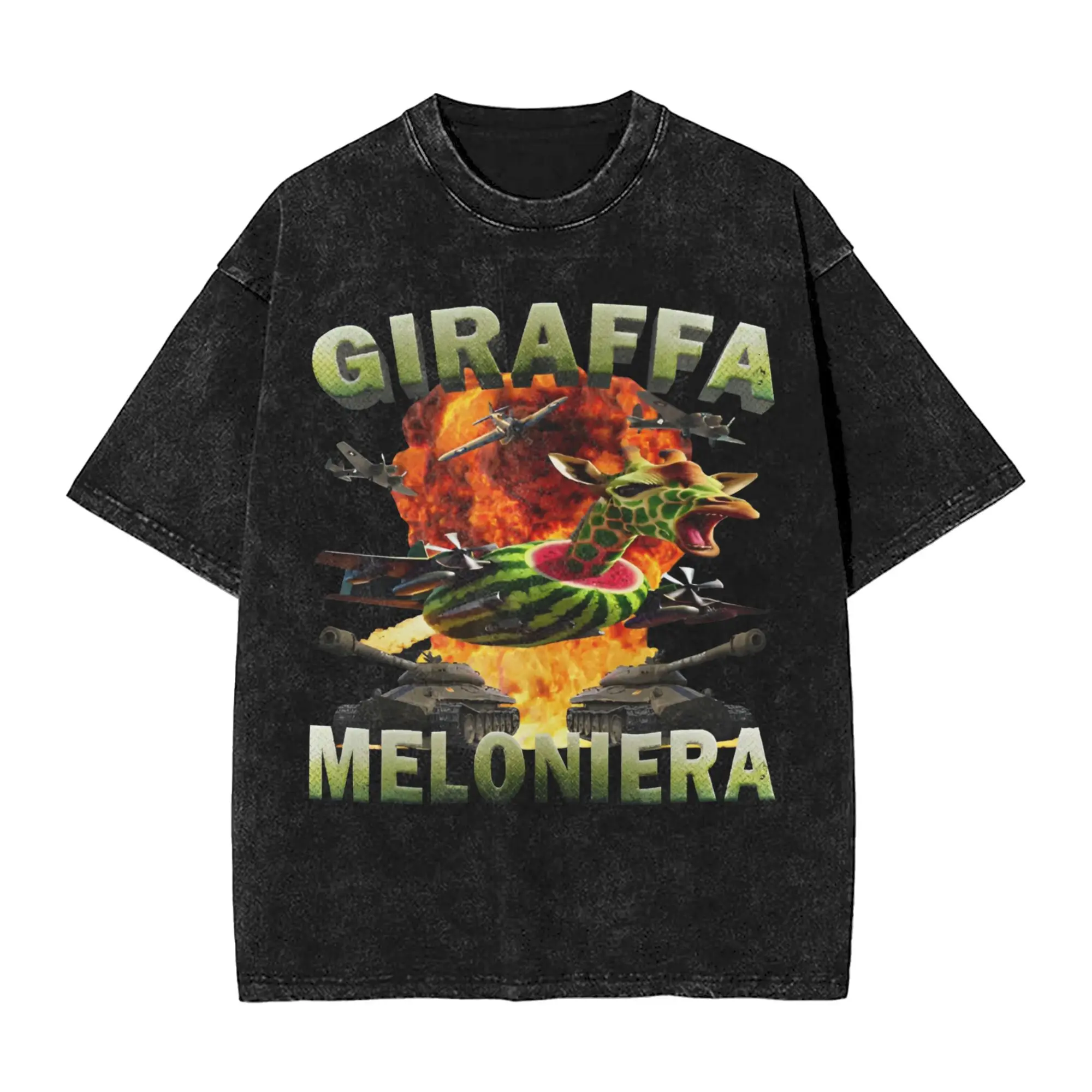 Мужская футболка Giraffa Meloniera Italian Brainrot Meme, хипстерская футболка с короткими рукавами и круглым вырезом, топы из чистого хлопка
Мужская футболка Giraffa Meloniera Italian Brainrot Meme, хипстерская футболка с короткими рукавами и круглым вырезом, топы из чистого хлопка