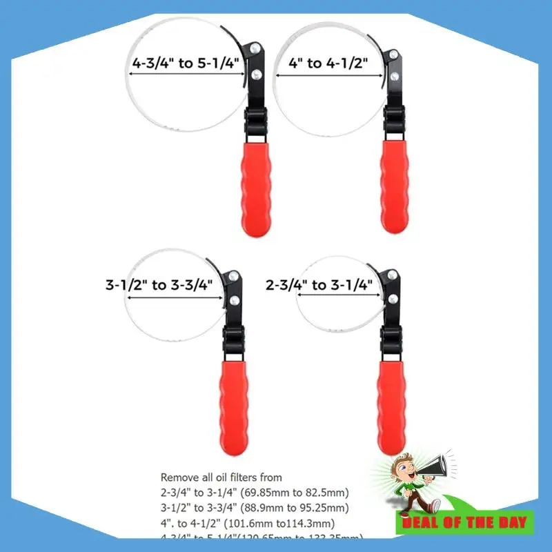 New Arrival Oil Filter Wrench Set, Oil Filter Swivel Wrench Set 2-3/4 Inch To 5-1/4 Inch, 12Inch Adjustable Oil Filter Pliers
New Arrival Oil Filter Wrench Set, Oil Filter Swivel Wrench Set 2-3/4 Inch To 5-1/4 Inch, 12Inch Adjustable Oil Filter Pliers