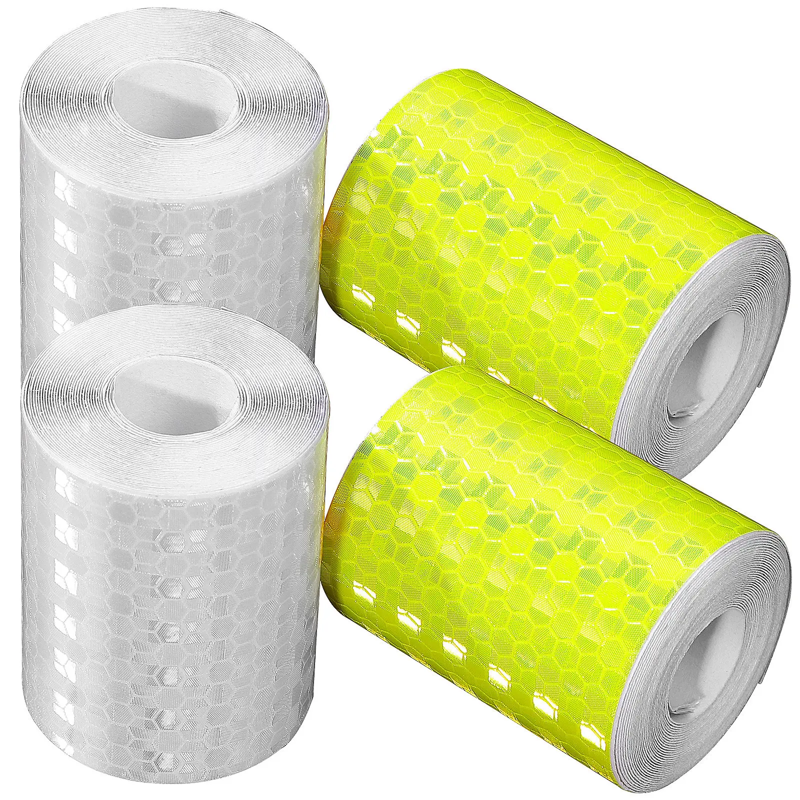 4 Rolls Reflective Tape High Visibility Safety Warning Tape Strong Adhesion Smooth Surface for Vehicles Road Construction
4 Rolls Reflective Tape High Visibility Safety Warning Tape Strong Adhesion Smooth Surface for Vehicles Road Construction
