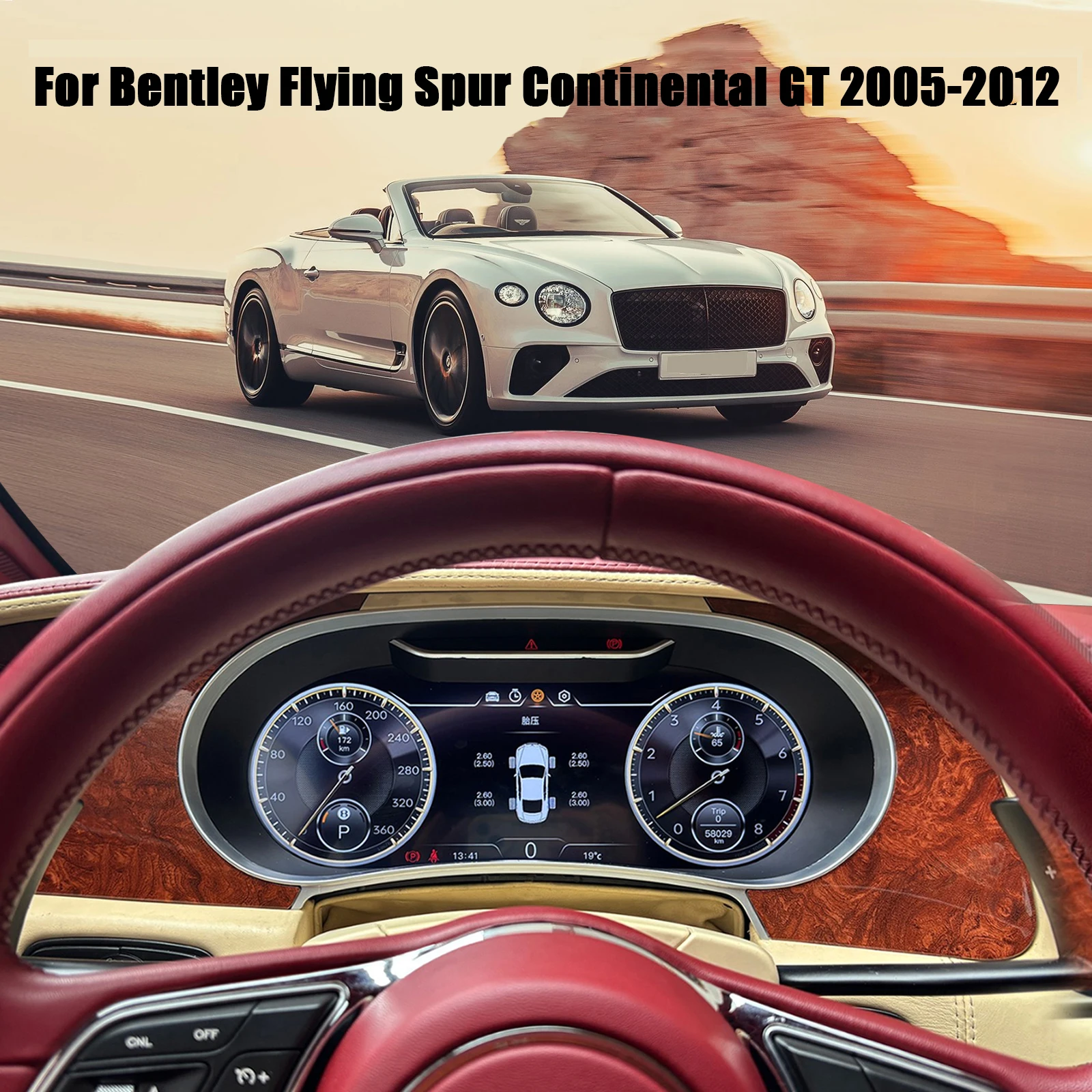 Cluster Digital Dashboard For Bentley Flying Spur Continental GT 2005-2012 car cluster instrument panel/Wireless CarPlay
Cluster Digital Dashboard For Bentley Flying Spur Continental GT 2005-2012 car cluster instrument panel/Wireless CarPlay