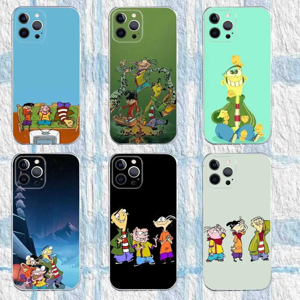 Cartoon Ed Edd N E-Eddy Phone Case For iPhone 16,15,14,13,12,11 Pro,Max,Plus,X,XS,XR,SE,Mini Transparent Silicone Soft
Cartoon Ed Edd N E-Eddy Phone Case For iPhone 16,15,14,13,12,11 Pro,Max,Plus,X,XS,XR,SE,Mini Transparent Silicone Soft