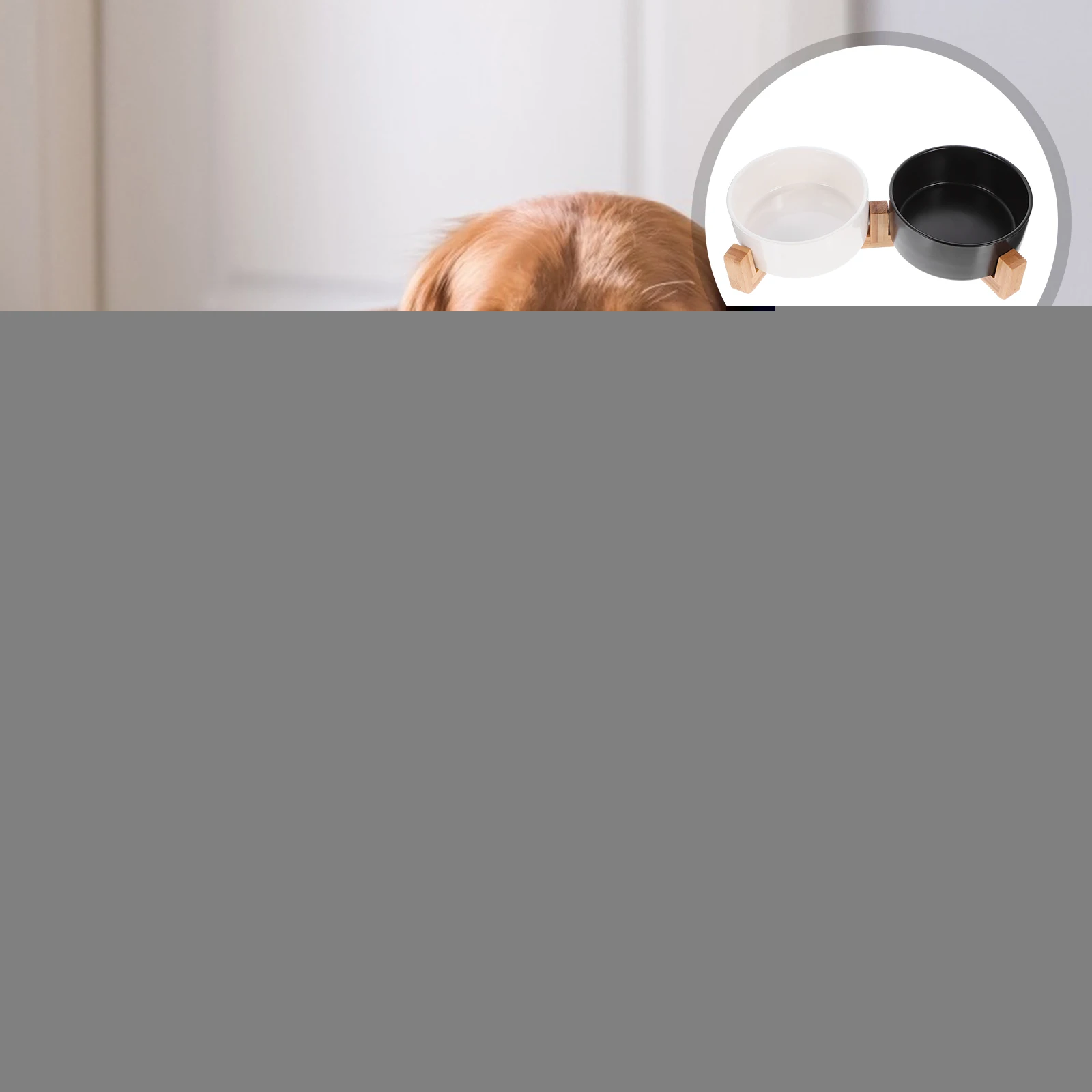 Ceramic Dual Bowls Cat Dog Feeder Wooden Stand Black White Medium Anti Slip Stable Non Tip Pet Bowl Water Food Container
Ceramic Dual Bowls Cat Dog Feeder Wooden Stand Black White Medium Anti Slip Stable Non Tip Pet Bowl Water Food Container