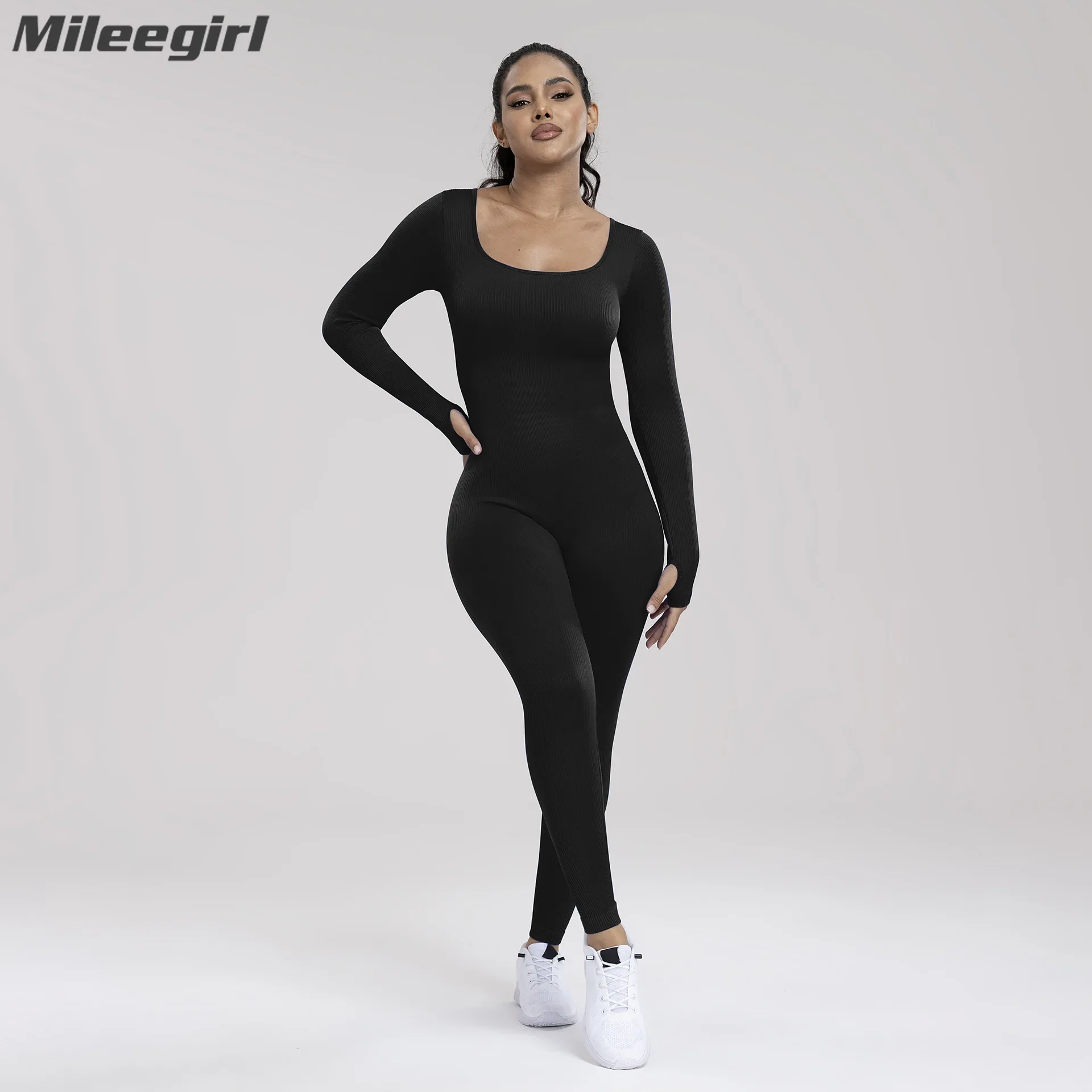Mileegirl Full Sleeves Women Yoga Jumpsuit, Seamless Sports Legging Set, Ribbed Gym Fitness Tracksuits, Workout Running Bodysuit
Mileegirl Full Sleeves Women Yoga Jumpsuit, Seamless Sports Legging Set, Ribbed Gym Fitness Tracksuits, Workout Running Bodysuit