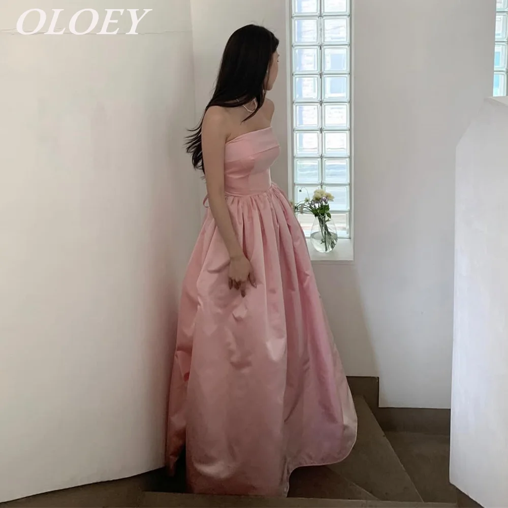 OLOEY Элегантное розовое платье трапециевидной формы для выпускного вечера Корейская фотосессия 웨딩드레스 со складками из тафты без бретелек длиной до пола, индивидуальный корсет
OLOEY Элегантное розовое платье трапециевидной формы для выпускного вечера Корейская фотосессия 웨딩드레스 со складками из тафты без бретелек длиной до пола, индивидуальный корсет