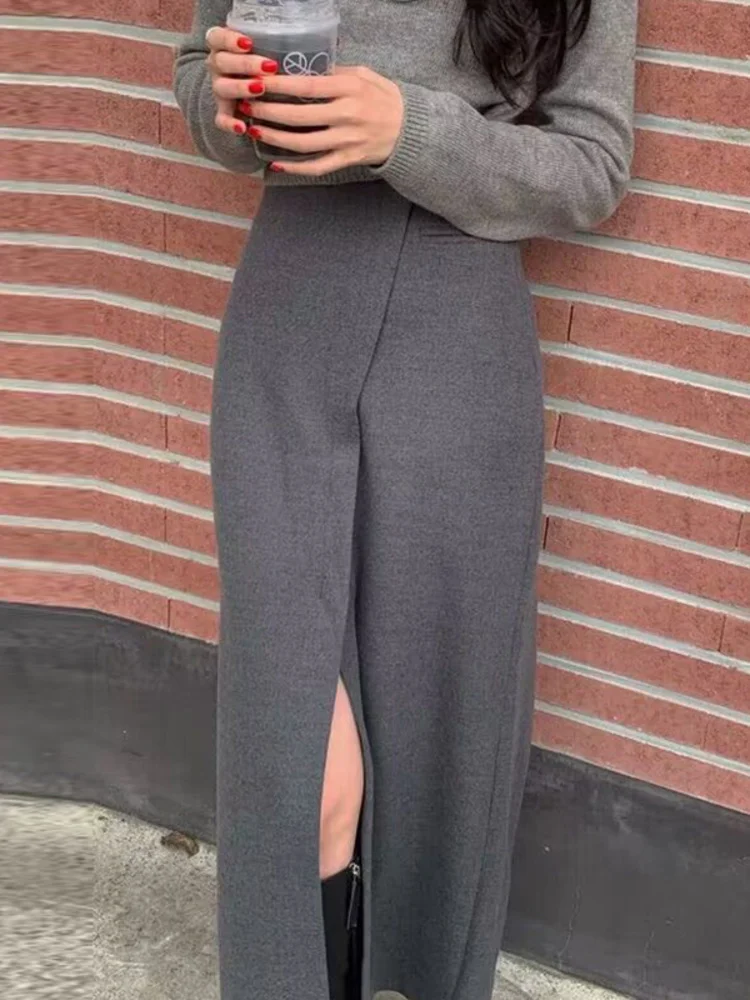 Korean High Waist Irregular Skirts Solid Color Slim Split Mid-calf Skirts 2023 Spring Summer New Tide Mujer Faldas M881
Korean High Waist Irregular Skirts Solid Color Slim Split Mid-calf Skirts 2023 Spring Summer New Tide Mujer Faldas M881
