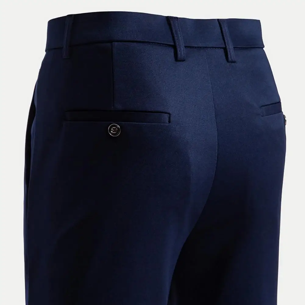 Solid Color Suit Pants Stylish Men's Slim Fit Suit Pants Solid Color Zipper/button Closure Straight Formal Business for Office
Solid Color Suit Pants Stylish Men's Slim Fit Suit Pants Solid Color Zipper/button Closure Straight Formal Business for Office