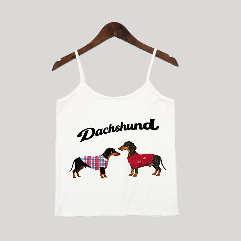 Cute Style Dachshund Print Spaghetti Strap Tank Top - Fitted, Figure-Flattering & Versatile for Layering!
Cute Style Dachshund Print Spaghetti Strap Tank Top - Fitted, Figure-Flattering & Versatile for Layering!