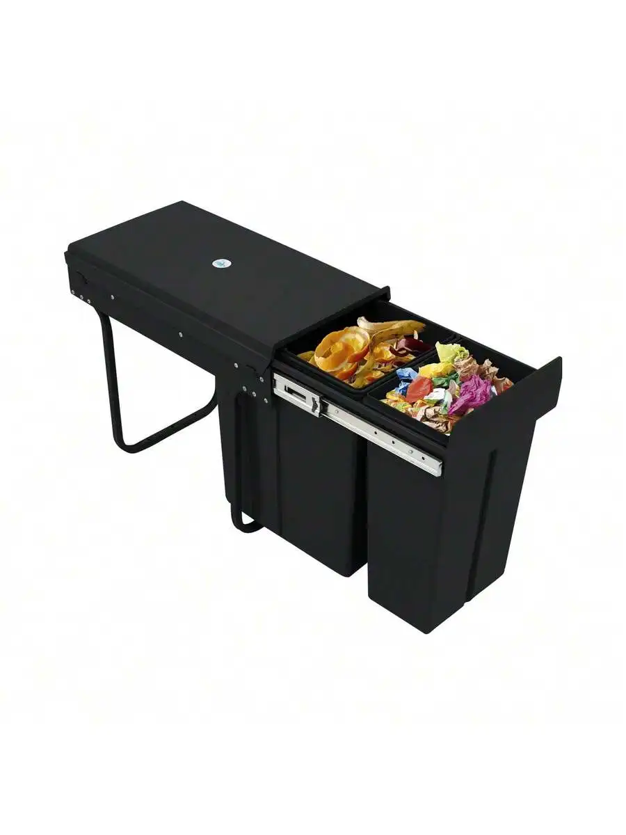 Pull Out Under Cabinet Trash Can 10L + 20L Kitchen Dual Compartment Garbage Bin
Pull Out Under Cabinet Trash Can 10L + 20L Kitchen Dual Compartment Garbage Bin