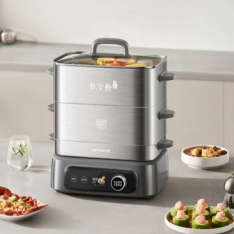 Healthy 22L Electric Steam Cooker 0 Plastic & 0 Coating Pot 304 Steel BPA Free 3-Tier Removable Steamer for Family Kitchen
Healthy 22L Electric Steam Cooker 0 Plastic & 0 Coating Pot 304 Steel BPA Free 3-Tier Removable Steamer for Family Kitchen