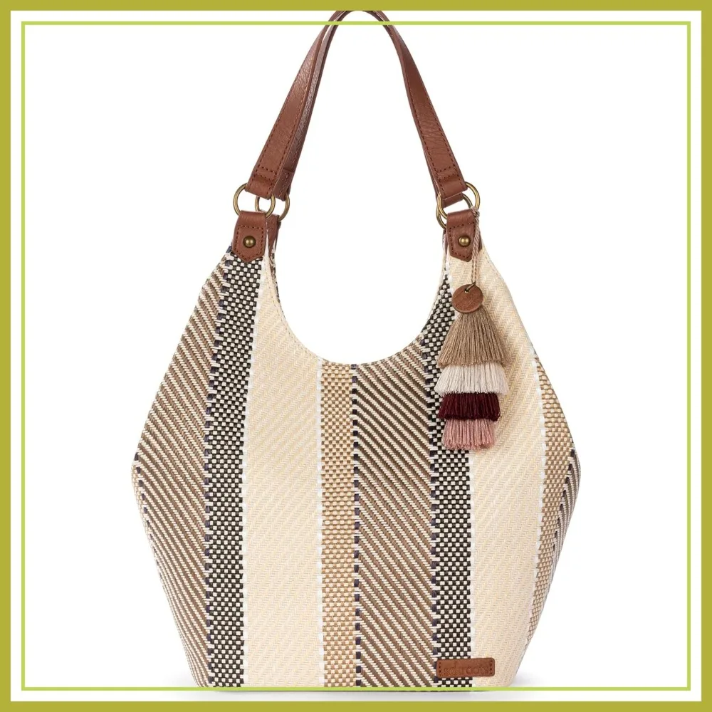 Large Shopper Shoulder Bag Tote with Double Straps & Zipper Pockets for Everyday Travel
Large Shopper Shoulder Bag Tote with Double Straps & Zipper Pockets for Everyday Travel