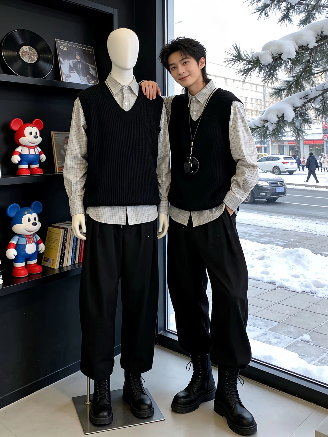 Bla College Sle V-Ne Knitted Vest Men's Winter Inner Wear Svel High-End Feeling Layering Sweater M Faion
Bla College Sle V-Ne Knitted Vest Men's Winter Inner Wear Svel High-End Feeling Layering Sweater M Faion