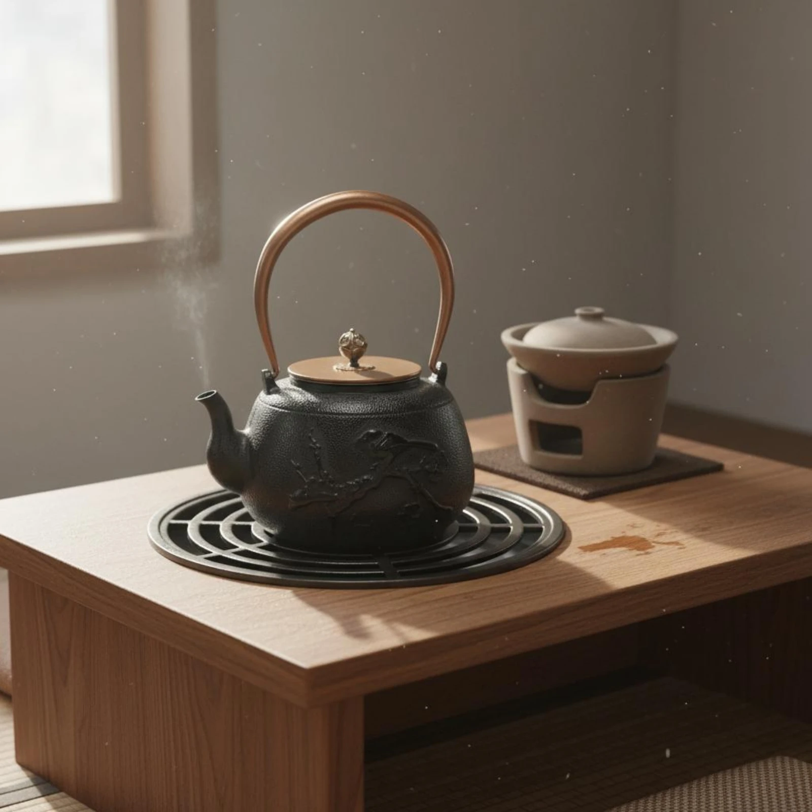 Cast Iron Teapot Copper-Colored Handle Japanese Tetsubin Teapot Stovetop Tea Kettle Decorative Knob Kitchen Vessel
Cast Iron Teapot Copper-Colored Handle Japanese Tetsubin Teapot Stovetop Tea Kettle Decorative Knob Kitchen Vessel