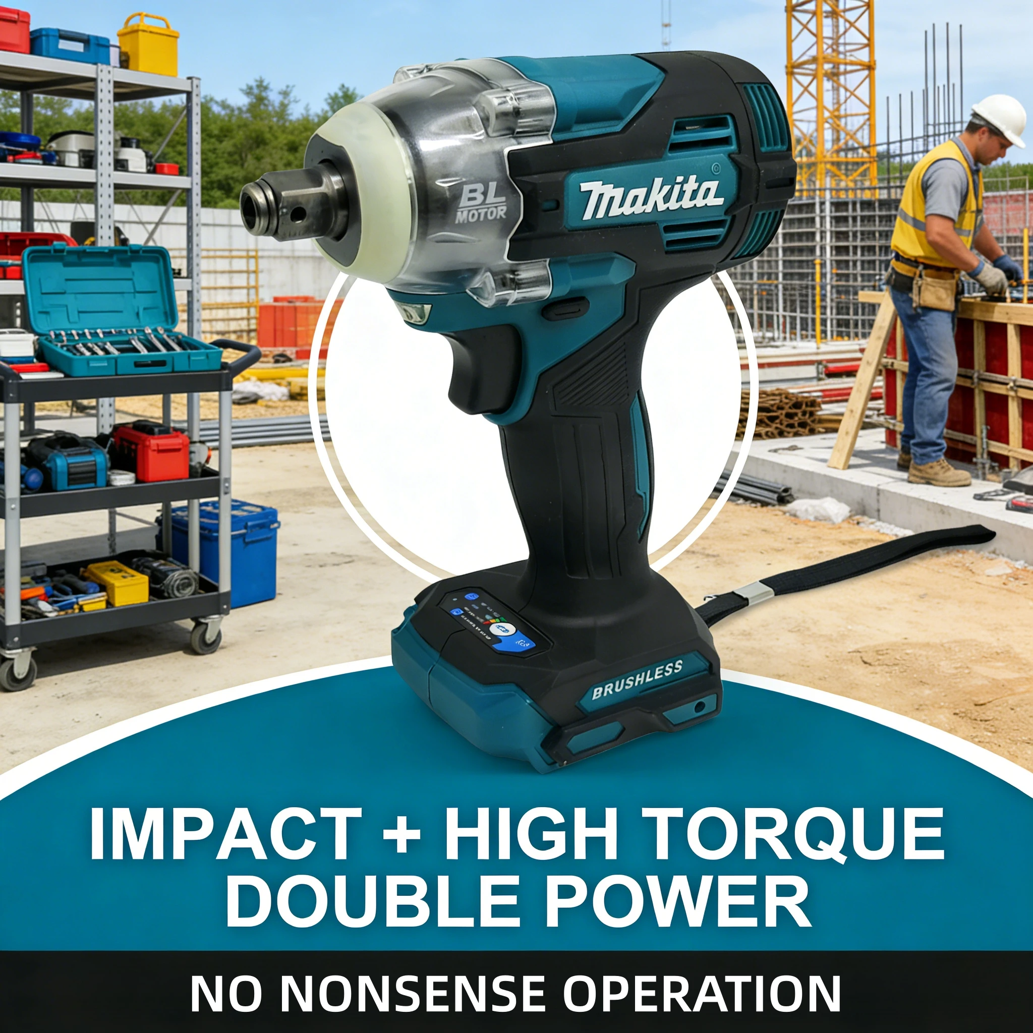 Makita TW004G 18v Battery Screwdriver Machine Brushless Electric Screwdriver Rechargable Drill Driver without battey
Makita TW004G 18v Battery Screwdriver Machine Brushless Electric Screwdriver Rechargable Drill Driver without battey