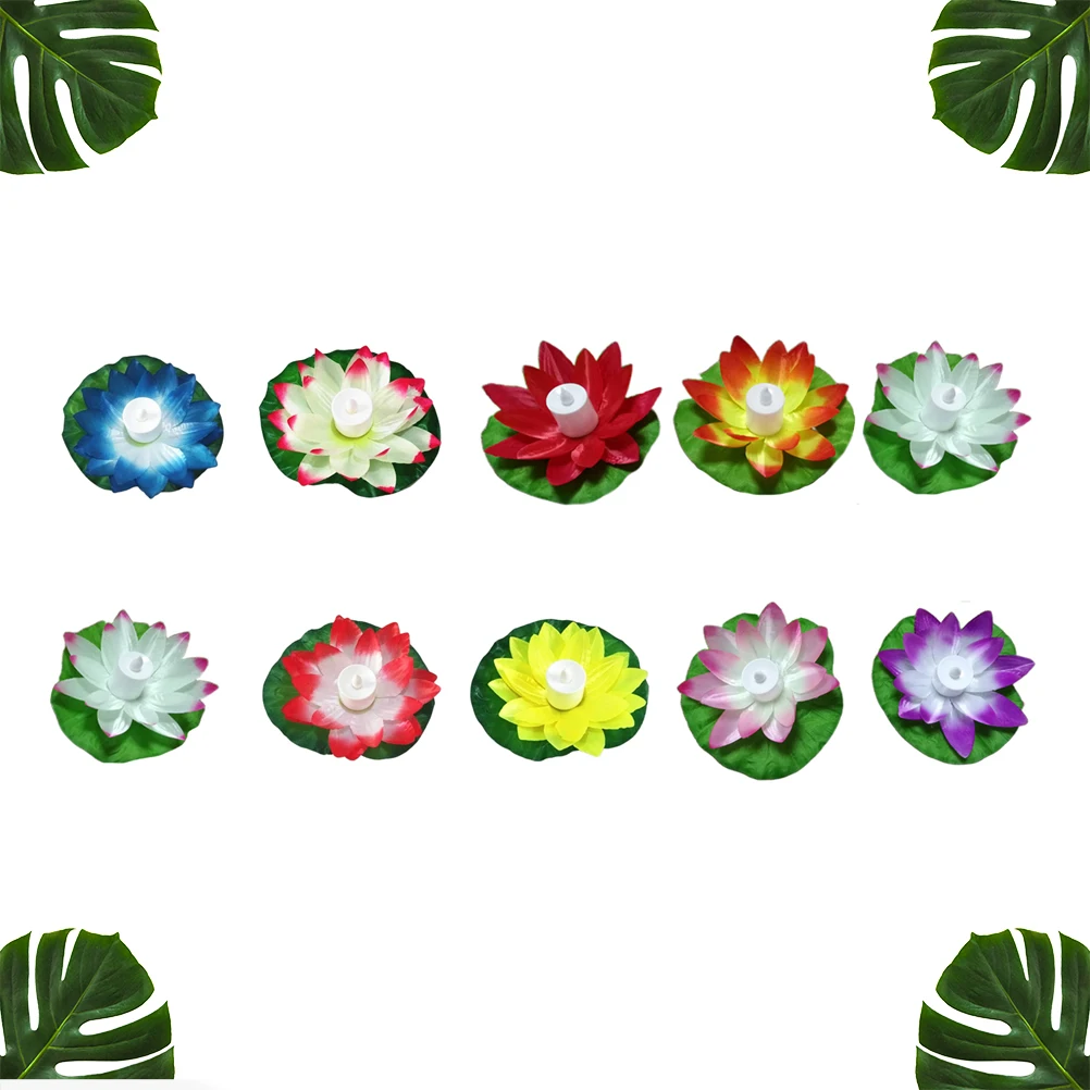 10 Pcs LED Electronic Candles Colorful Lotus Pool Decorations Wedding Party Festivals
10 Pcs LED Electronic Candles Colorful Lotus Pool Decorations Wedding Party Festivals
