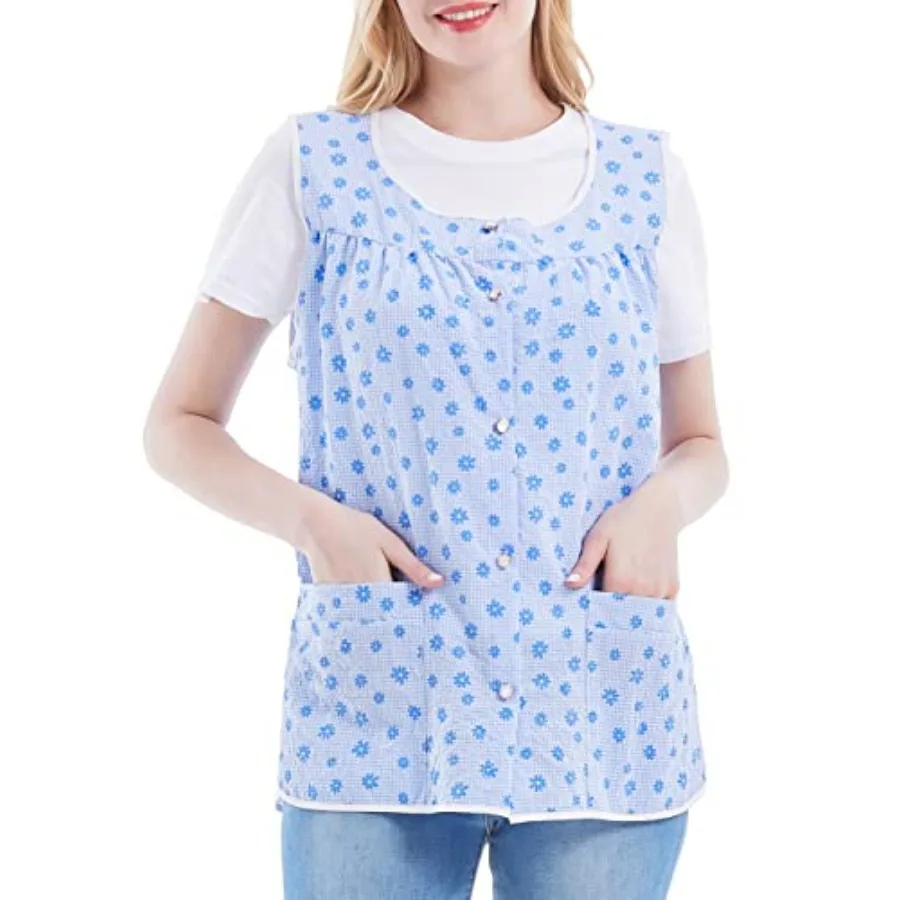 Cobbler Aprons for Women with Pockets Smock Apron with Buttons for Cooking Chef Kitchen CF3152
Cobbler Aprons for Women with Pockets Smock Apron with Buttons for Cooking Chef Kitchen CF3152
