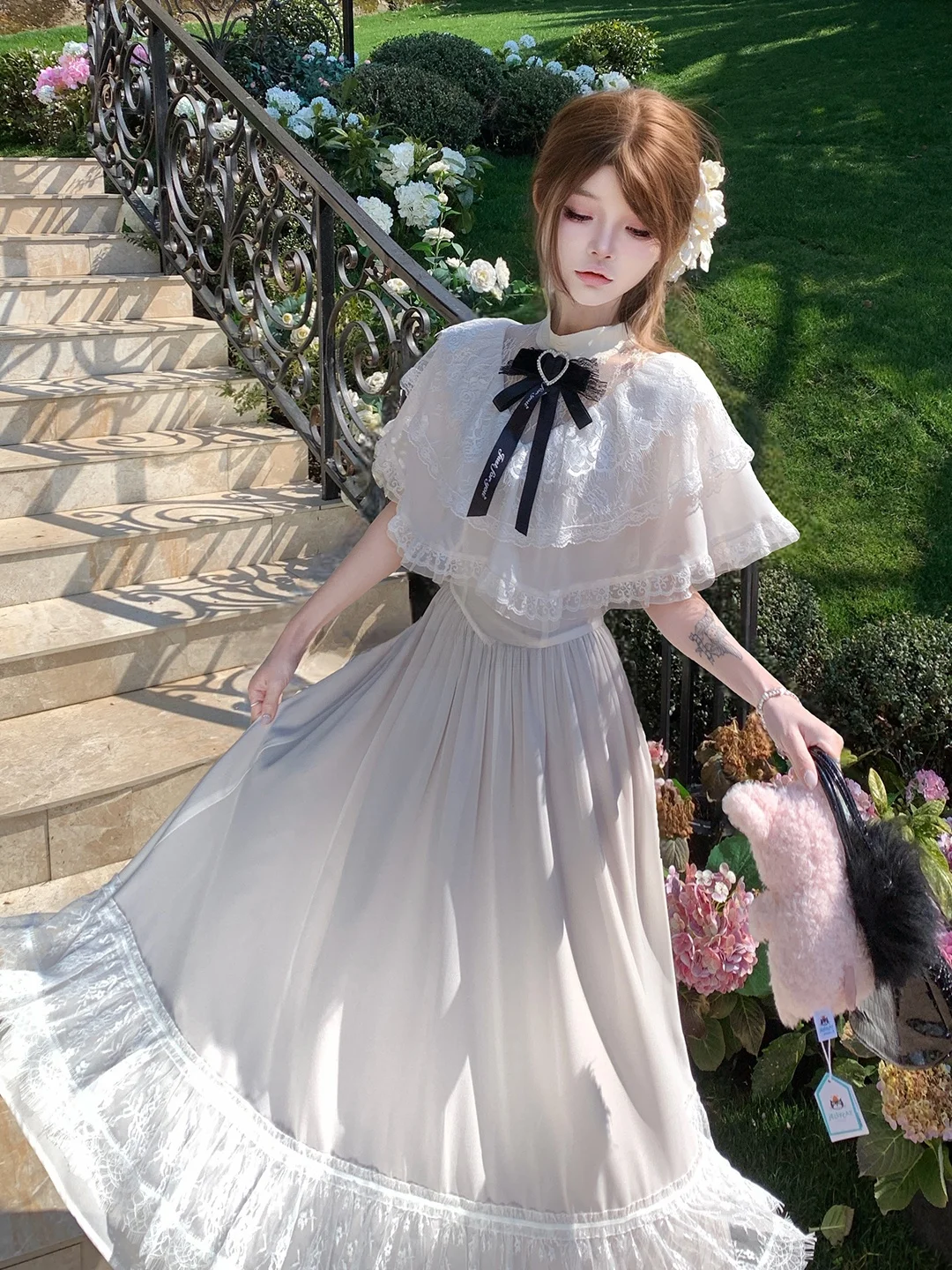 Original Sweet Lace Long Dress Skirt Style Gentle Wind Angel Beach Theme Forest Girl Series Polyester Knitted Standard Fit ro...
Original Sweet Lace Long Dress Skirt Style Gentle Wind Angel Beach Theme Forest Girl Series Polyester Knitted Standard Fit ro...