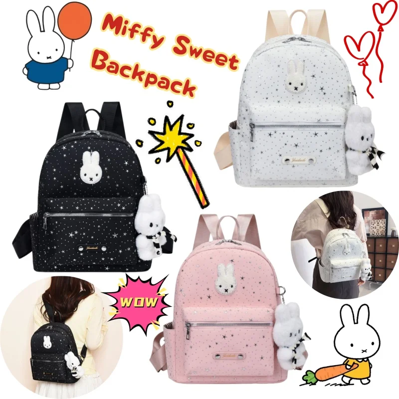 Miffy Rabbit Fashion High Beauty Backpack Women's New Cute Large Capacity Leisure Backpack Commuter Travel Bag Gift
Miffy Rabbit Fashion High Beauty Backpack Women's New Cute Large Capacity Leisure Backpack Commuter Travel Bag Gift