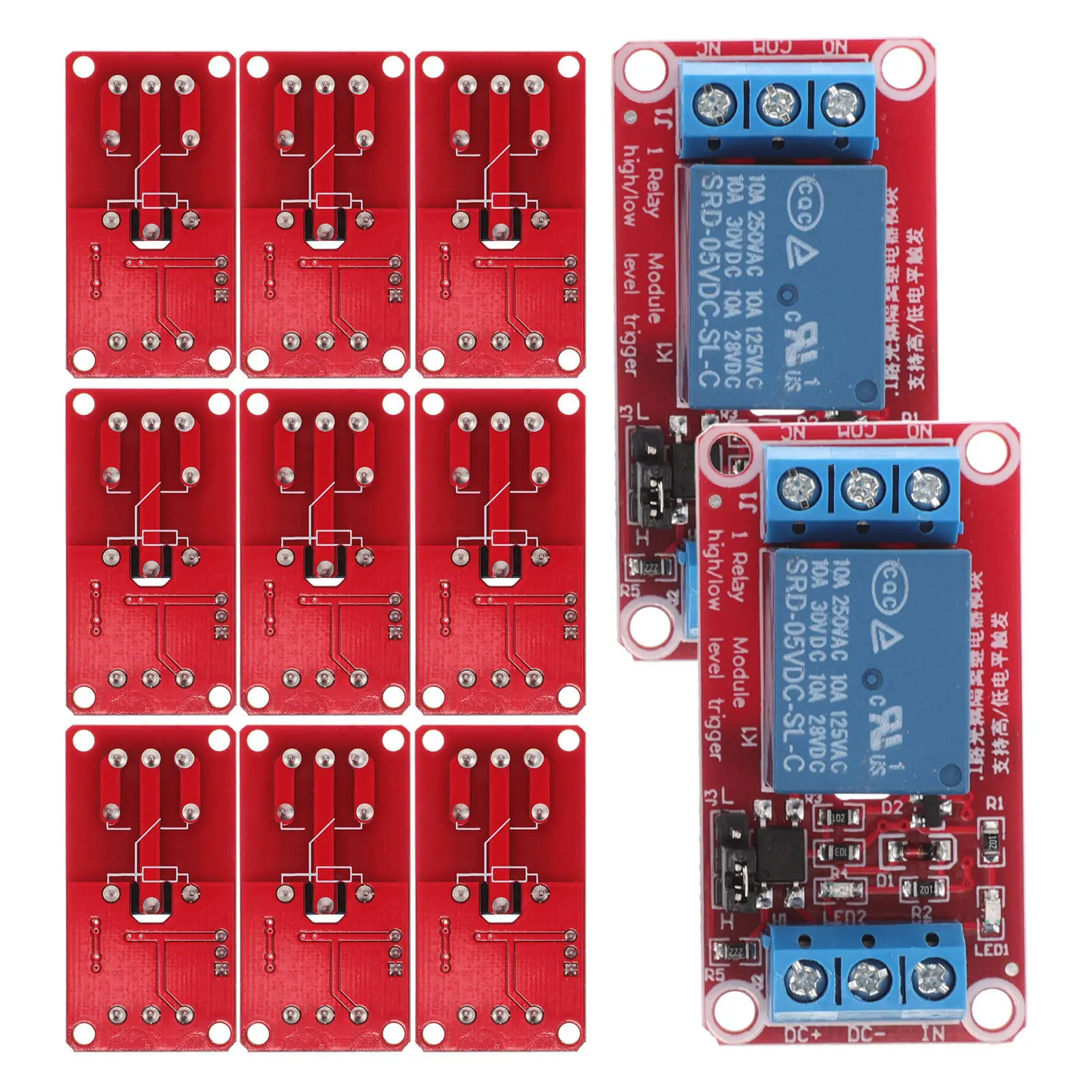 12Pcs Relay Module Expansion Board Optical Isolation High Low Trigger Power Relay for Electronic Circuit Control General Purpose
12Pcs Relay Module Expansion Board Optical Isolation High Low Trigger Power Relay for Electronic Circuit Control General Purpose