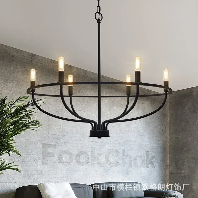 Living Room Iron Retro LED Ceiling Chandelier Pendant lamp Modern Dining Room Industry Decor Light Ring ight Home DecorFixtures
Living Room Iron Retro LED Ceiling Chandelier Pendant lamp Modern Dining Room Industry Decor Light Ring ight Home DecorFixtures