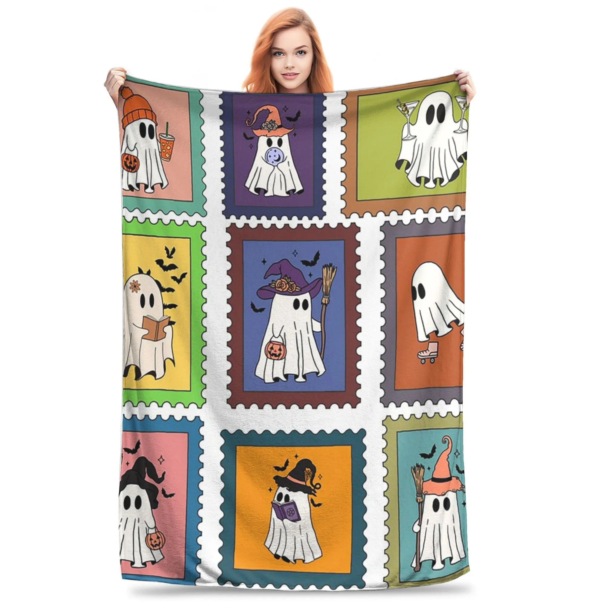 Haunted Post Ghost Stamp Collection Grid Blanket Flannel Sofa Throw Blanket for Home Bedroom Travel Throws Bedspread Quilt
Haunted Post Ghost Stamp Collection Grid Blanket Flannel Sofa Throw Blanket for Home Bedroom Travel Throws Bedspread Quilt