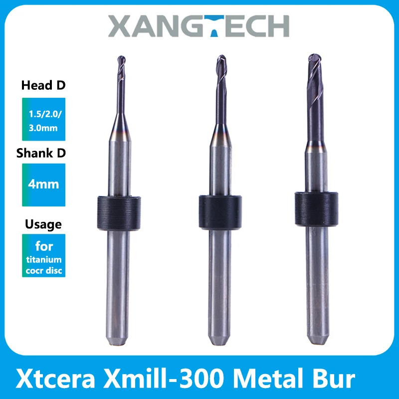 Стоматологические фрезерные боры по металлу Xtcera Xmill-300 диаметром хвостовика 4 мм для дрели титановые/CoCr диски
Стоматологические фрезерные боры по металлу Xtcera Xmill-300 диаметром хвостовика 4 мм для дрели титановые/CoCr диски