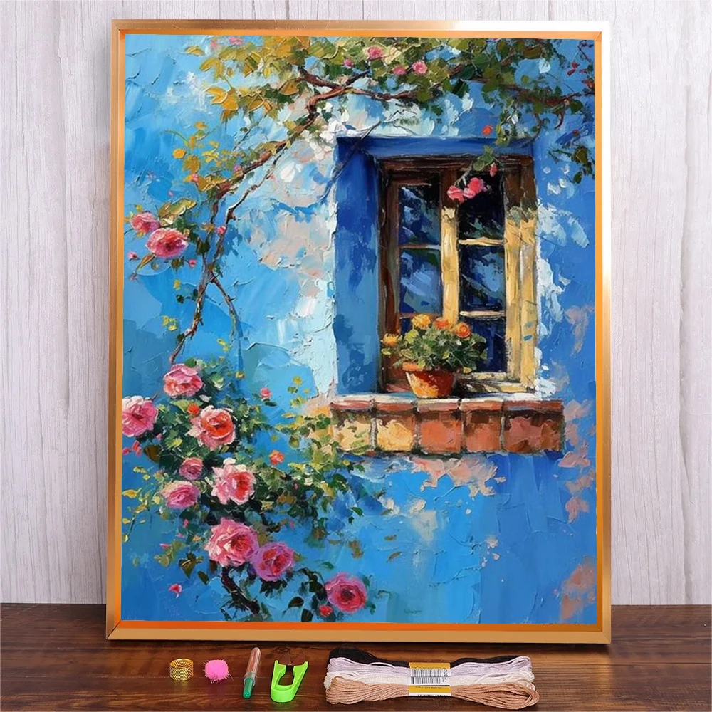 Нитки DMC с принтом на холсте, поделки своими руками, домашний декор 30x40 см, наборы для вышивания, цветочный пейзаж, вышивка крестиком, полный узор, рукоделие
Нитки DMC с принтом на холсте, поделки своими руками, домашний декор 30x40 см, наборы для вышивания, цветочный пейзаж, вышивка крестиком, полный узор, рукоделие